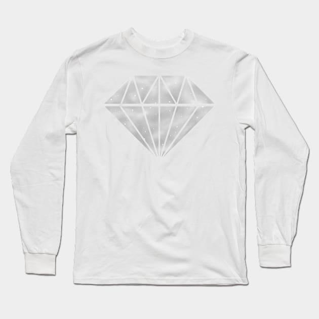 Monochrome Diamond Long Sleeve T-Shirt by TotalGeekage